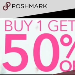 Weekend sale buy 1 get 2nd 50% off equal price